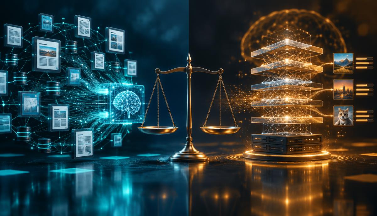 A balanced visual comparison of retrieval augmented generation and fine-tuning